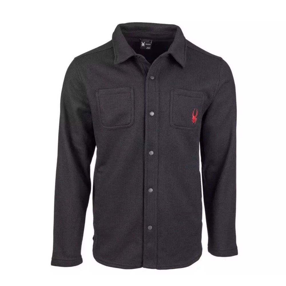 Spyder Mens Avalon Shirt Jacket Black‎ New NWT Size Medium